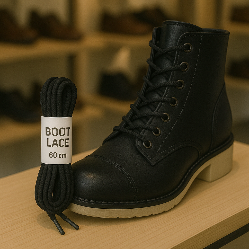 Boot Lace 60cm Black round