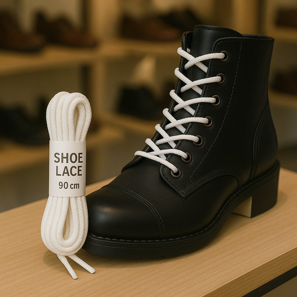 Boot and Trainer Laces 90cm White Round